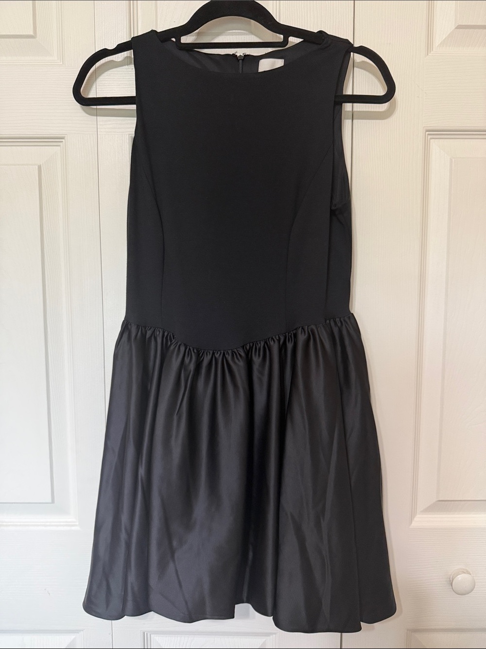Maeve Black Sleeveless Satin-Waist Party Dress